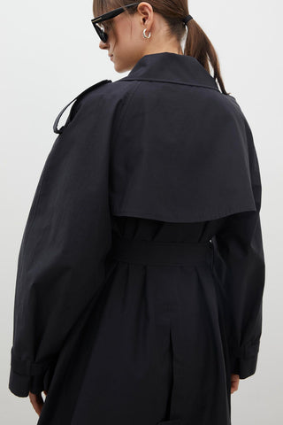 Copenhagen Oversize Trench Coat Black