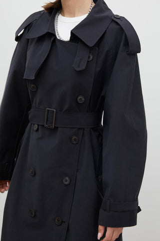 Copenhagen Oversize Trench Coat Black