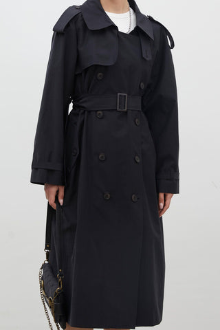 Copenhagen Oversize Trench Coat Black