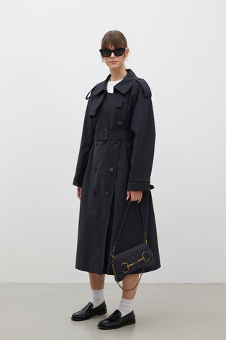 Copenhagen Oversize Trench Coat Black