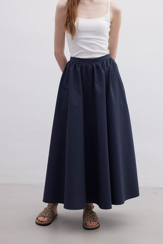 Ruffled Premium Skirt Navy Blue