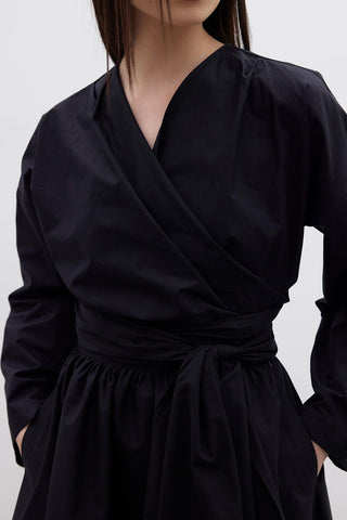 Kimono Style Premium Shirt Black