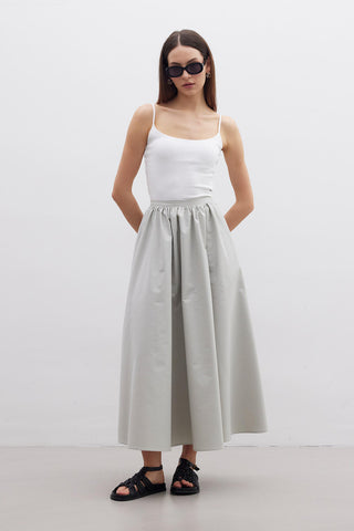 Fırfırlı Premium Etek Yeşil