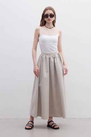 Ruffled Premium Skirt Stone
