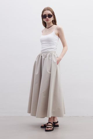 Ruffled Premium Skirt Stone