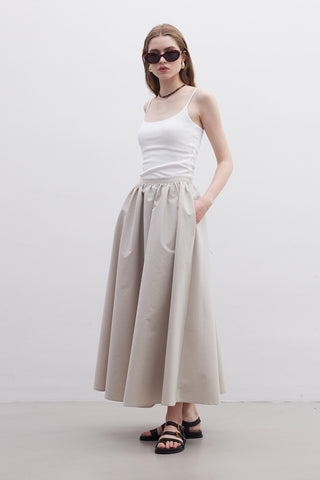 Ruffled Premium Skirt Stone
