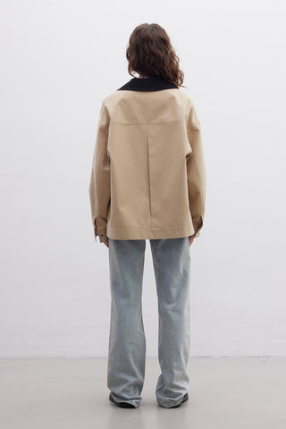 90'S Gabardine Jacket Camel