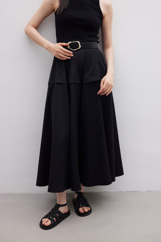 Ruffled Skirt Black