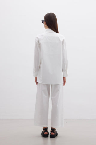 Premium Crossover Shirt Ecru