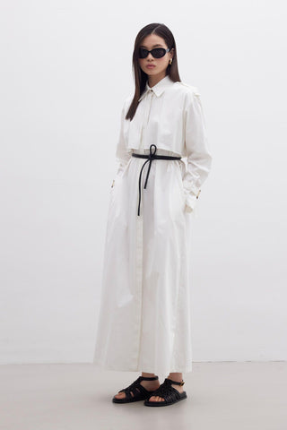 Trench Dress Ecru