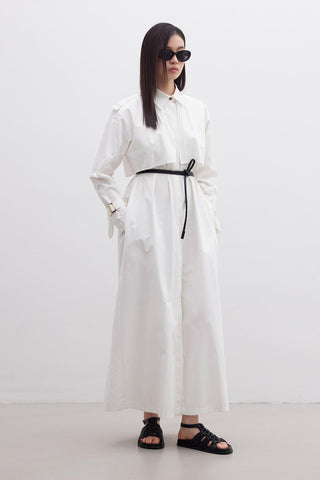 Trench Dress Ecru