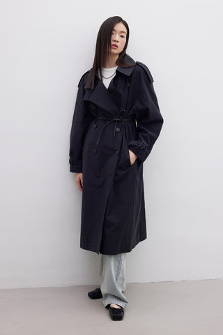 Copenhagen Oversize Trench Coat Black