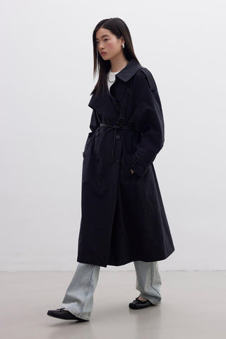 Copenhagen Oversize Trench Coat Black