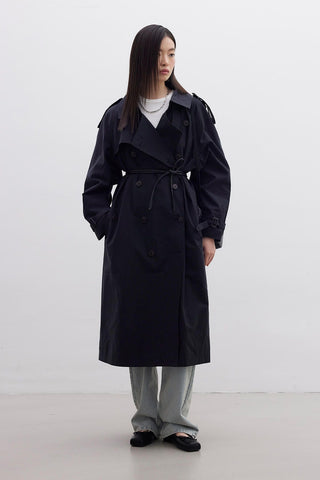 Copenhagen Oversize Trench Coat Black