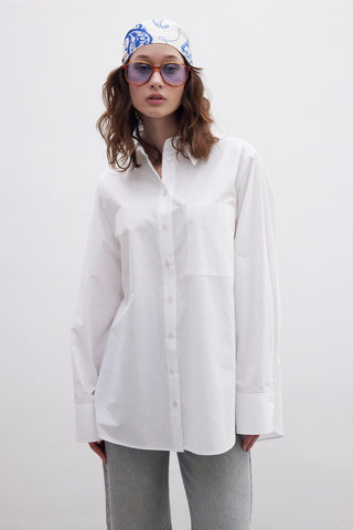 Premium Oversize Pocket Shirt Ecru