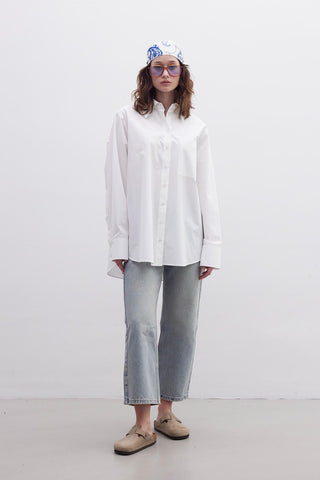 Premium Oversize Pocket Shirt Ecru