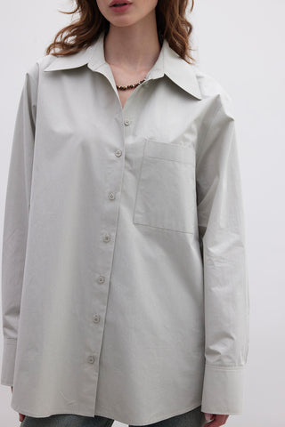 Premium Oversize Cepli Gömlek Yeşil