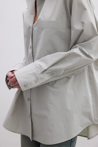 Premium Oversize Cepli Gömlek Yeşil
