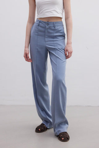 Natural Straight Pants Indigo