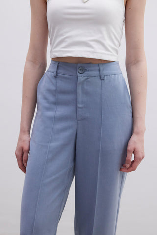 Natural Straight Pants Indigo