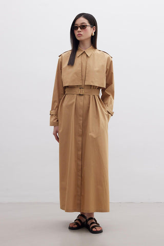 Trench Dress Camel