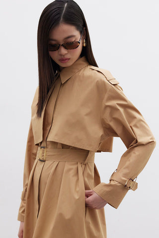 Trench Dress Camel