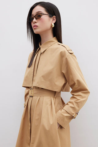 Trench Dress Camel