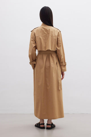 Trench Dress Camel