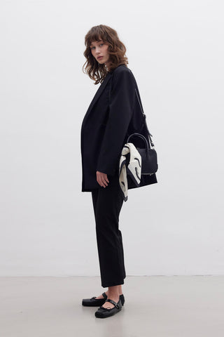 Bağcıklı Blazer Siyah