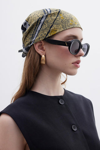 Desenli Pamuk Eşarp Nany