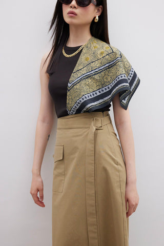 Patterned Cotton Scarf Nany