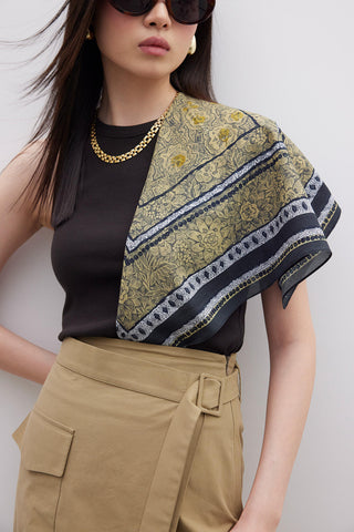 Desenli Pamuk Eşarp Nany