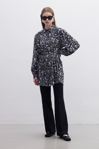 Viscose Retro Style Shirt Patterned