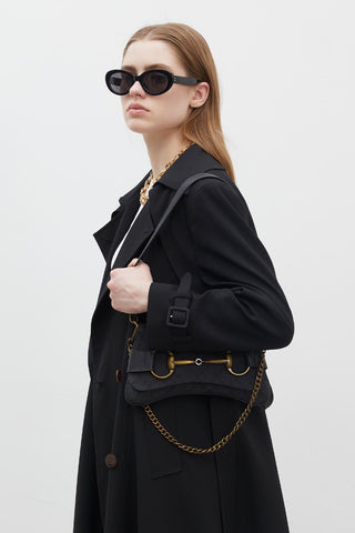 Blanca Buckle Detail Bag Black