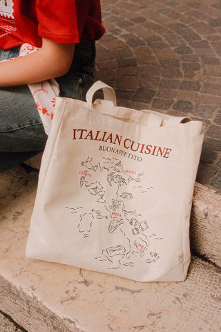 Printed Canvas Bag Italy