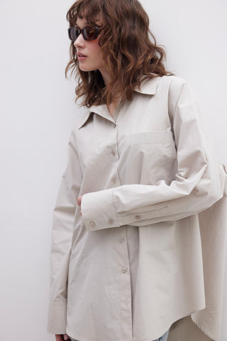 PREMIUM OVERSIZE CEPLİ GÖMLEK TAŞ