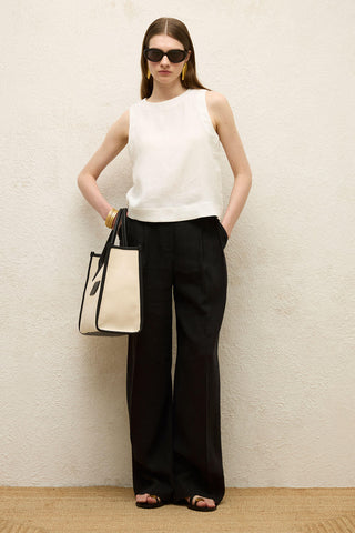 Linen Tank Top Ecru