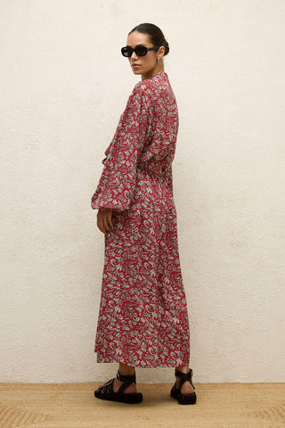 Viscose Patterned Dress Ethnic