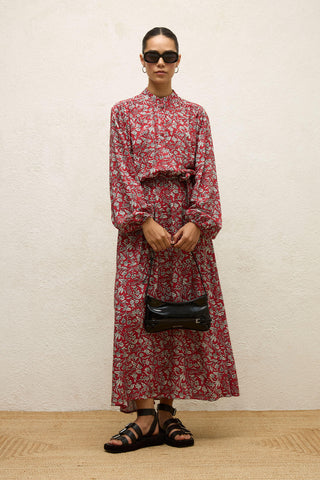 Viscose Patterned Dress Ethnic