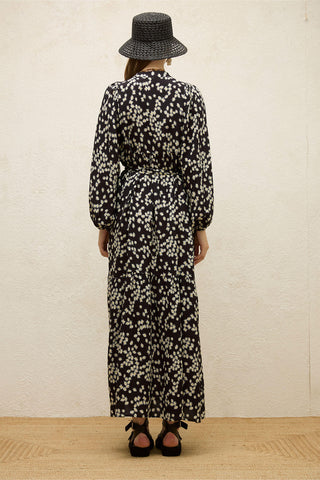 Viscose Balloon Sleeve Dress Chamomile