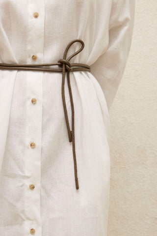 Linen Dress White