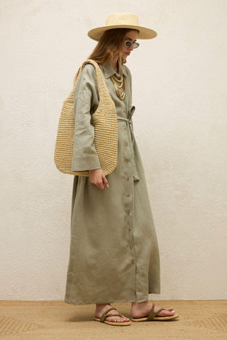 Linen Dress Sage