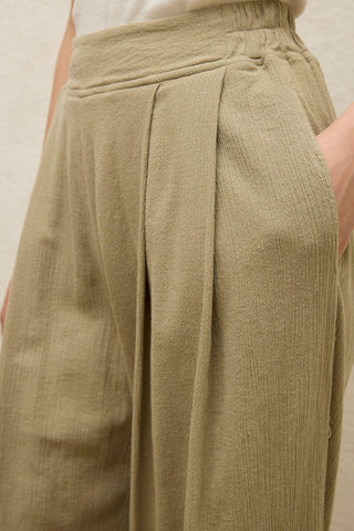 Cotton Palazzo Pants Sage