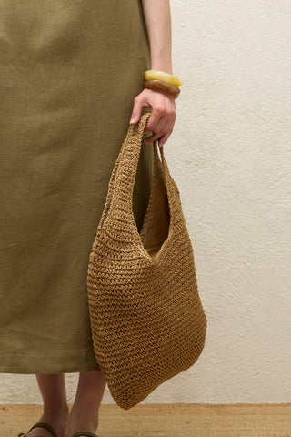 Straw Shopper Bag Natural