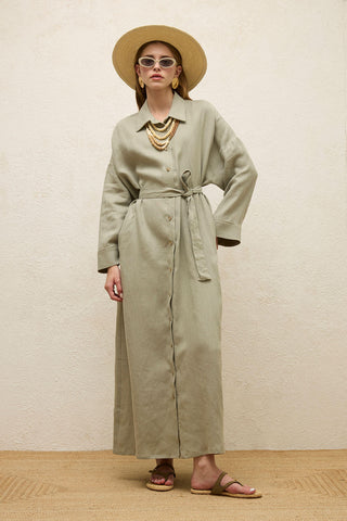 Linen Dress Pistachio