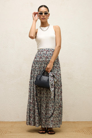Viscose Patterned Skirt Marley