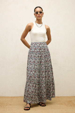 Viscose Patterned Skirt Marley