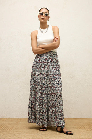 Viscose Patterned Skirt Marley