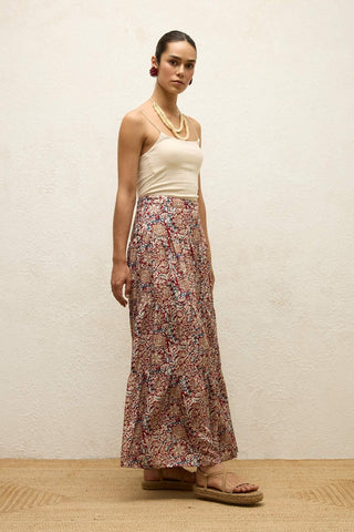 Viscose Patterned Skirt Marrakesh