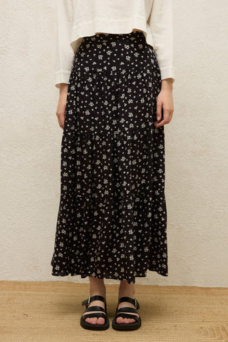 Viscose Patterned Skirt Ditsy